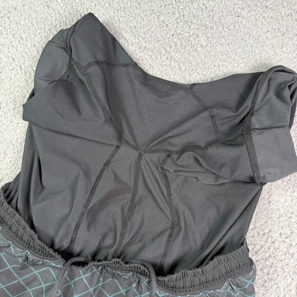 Rhone Peloton Mako Shorts Mens M Black Geometric Lined 9" Drawstring Stretch - Picture 8 of 9